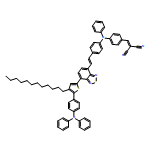 Propanedinitrile, 2-[[4-[[4-[(1E)-2-[7-[5-[4-(diphenylamino)phenyl]-4-dodecyl-2-thienyl]-2,1,3-benzothiadiazol-4-yl]ethenyl]phenyl]phenylamino]phenyl]methylene]-