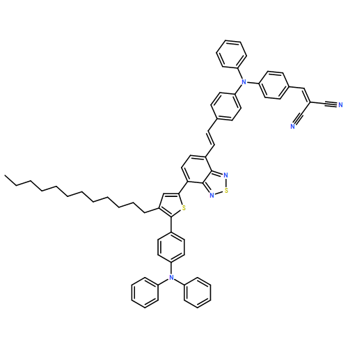 Propanedinitrile, 2-[[4-[[4-[(1E)-2-[7-[5-[4-(diphenylamino)phenyl]-4-dodecyl-2-thienyl]-2,1,3-benzothiadiazol-4-yl]ethenyl]phenyl]phenylamino]phenyl]methylene]-