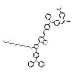 Benzeneacetonitrile, α-[[4-[[4-[(1E)-2-[7-[5-[4-(diphenylamino)phenyl]-4-dodecyl-2-thienyl]-2,1,3-benzothiadiazol-4-yl]ethenyl]phenyl]phenylamino]phenyl]methylene]-4-nitro-, (αE)-