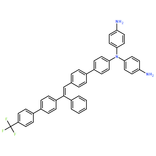 1,4-Benzenediamine, N1-(4-aminophenyl)-N1-[4'-[(1E)-2-phenyl-2-[4'-(trifluoromethyl)[1,1'-biphenyl]-4-yl]ethenyl][1,1'-biphenyl]-4-yl]-