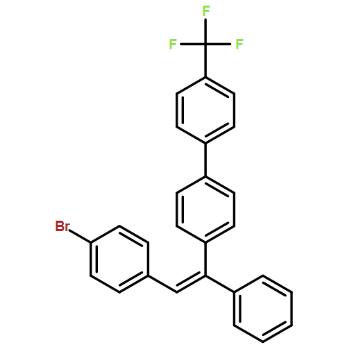 1,1'-Biphenyl, 4-[(1E)-2-(4-bromophenyl)-1-phenylethenyl]-4'-(trifluoromethyl)-