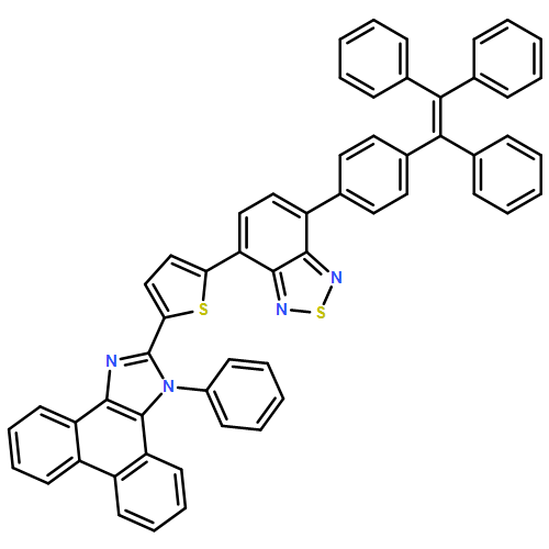 1H-Phenanthro[9,10-d]imidazole, 1-phenyl-2-[5-[7-[4-(1,2,2-triphenylethenyl)phenyl]-2,1,3-benzothiadiazol-4-yl]-2-thienyl]-