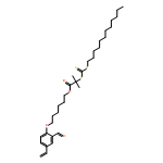 Propanoic acid, 2-[[(dodecylthio)thioxomethyl]thio]-2-methyl-, 6-(4-ethenyl-2-formylphenoxy)hexyl ester