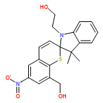 Spiro[2H-1-benzothiopyran-2,2'-[2H]indole]-1'(3'H)-ethanol, 8-(hydroxymethyl)-3',3'-dimethyl-6-nitro-