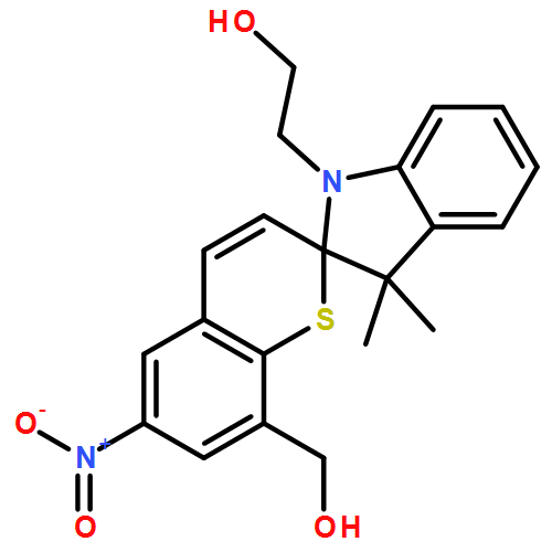 Spiro[2H-1-benzothiopyran-2,2'-[2H]indole]-1'(3'H)-ethanol, 8-(hydroxymethyl)-3',3'-dimethyl-6-nitro-