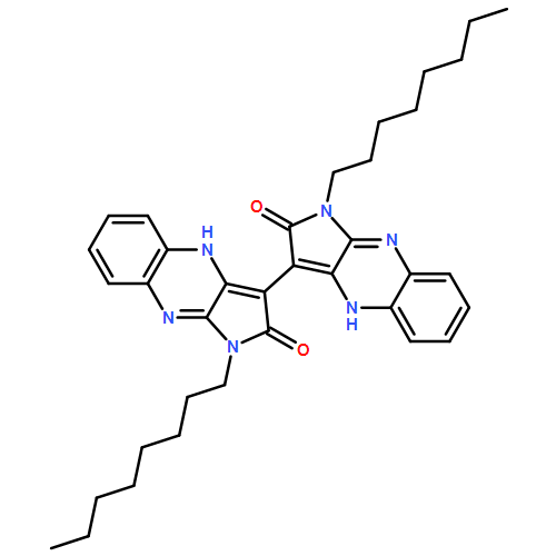 [3,3'-Bi-2H-pyrrolo[2,3-b]quinoxaline]-2,2'-dione, 1,1',4,4'-tetrahydro-1,1'-dioctyl-