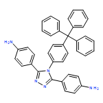 Benzenamine, 4,4'-[4-[4-(triphenylmethyl)phenyl]-4H-1,2,4-triazole-3,5-diyl]bis-