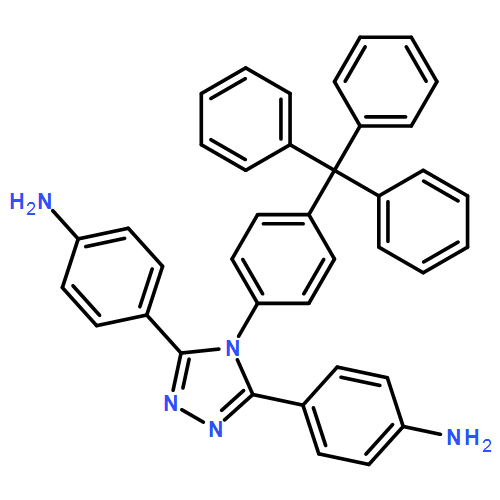 Benzenamine, 4,4'-[4-[4-(triphenylmethyl)phenyl]-4H-1,2,4-triazole-3,5-diyl]bis-