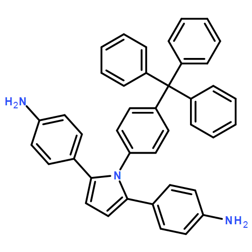 Benzenamine, 4,4'-[1-[4-(triphenylmethyl)phenyl]-1H-pyrrole-2,5-diyl]bis-