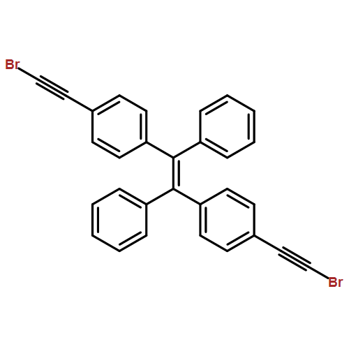 Benzene, 1,1'-(1,2-diphenyl-1,2-ethenediyl)bis[4-(2-bromoethynyl)-