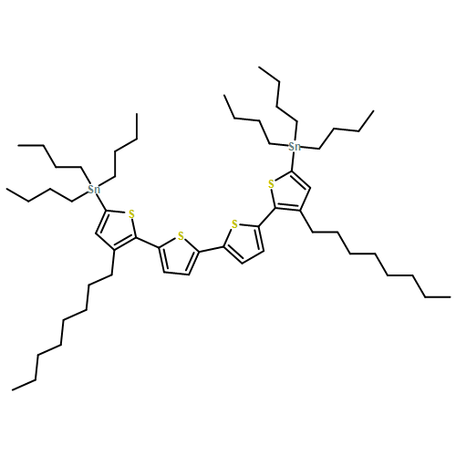 Stannane, 1,1'-(3,3'''-dioctyl[2,2':5',2'':5'',2'''-quaterthiophene]-5,5'''-diyl)bis[1,1,1-tributyl-