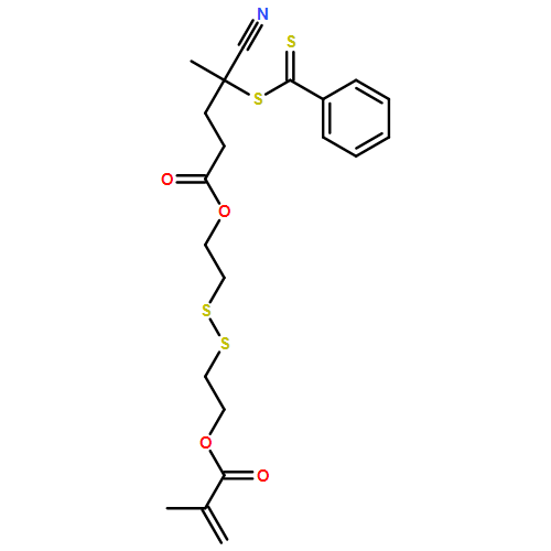 Pentanoic acid, 4-cyano-4-[(phenylthioxomethyl)thio]-, 2-[[2-[(2-methyl-1-oxo-2-propen-1-yl)oxy]ethyl]dithio]ethyl ester