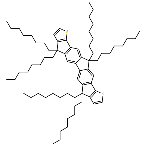 4H-Cyclopenta[2'',1'':5,6;3'',4'':5',6']diindeno[1,2-b:1',2'-b']dithiophene, 7,12-dihydro-4,4,7,7,12,12-hexaoctyl-