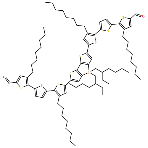 [2,2':5',2''-Terthiophene]-5-carboxaldehyde, 5'',5'''''-[4,4-bis(2-ethylhexyl)-4H-silolo[3,2-b:4,5-b']dithiophene-2,6-diyl]bis[3,3''-dioctyl-