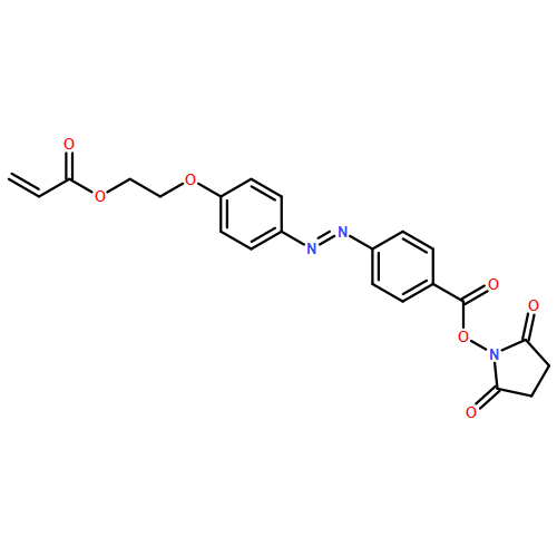 Benzoic acid, 4-[(1E)-2-[4-[2-[(1-oxo-2-propen-1-yl)oxy]ethoxy]phenyl]diazenyl]-, 2,5-dioxo-1-pyrrolidinyl ester