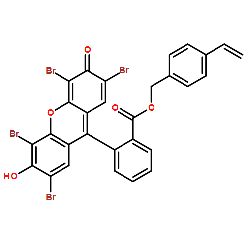 Benzoic acid, 2-(2,4,5,7-tetrabromo-6-hydroxy-3-oxo-3H-xanthen-9-yl)-, (4-ethenylphenyl)methyl ester