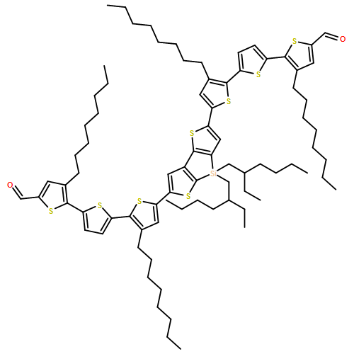 [2,2':5',2''-Terthiophene]-5-carboxaldehyde, 5'',5'''''-[4,4-bis(2-ethylhexyl)-4H-silolo[2,3-b:4,5-b']dithiophene-2,6-diyl]bis[3,3''-dioctyl-