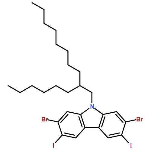 9H-Carbazole, 2,7-dibromo-9-(2-hexyldecyl)-3,6-diiodo-