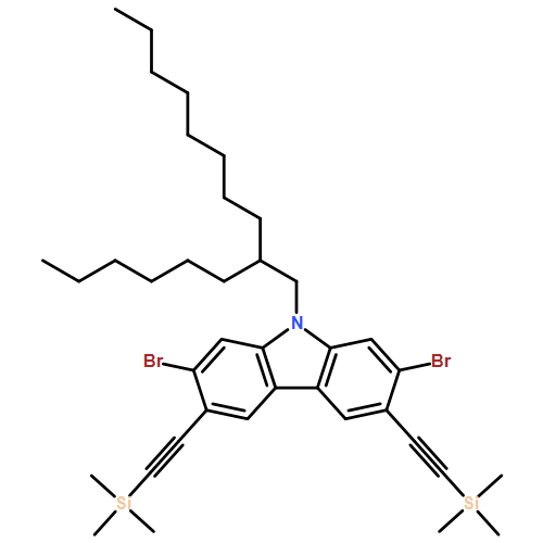 9H-Carbazole, 2,7-dibromo-9-(2-hexyldecyl)-3,6-bis[2-(trimethylsilyl)ethynyl]-