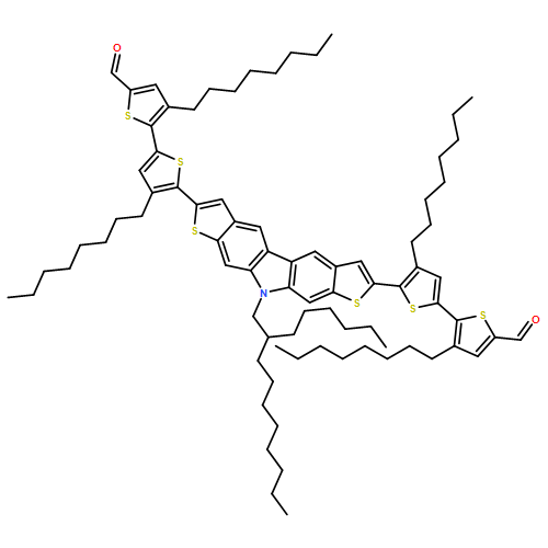 [2,2'-Bithiophene]-5-carboxaldehyde, 5'-[7-(5'-formyl-3',4-dioctyl[2,2'-bithiophen]-5-yl)-10-(2-hexyldecyl)-10H-dithieno[2,3-b:3',2'-h]carbazol-2-yl]-3,4'-dioctyl-