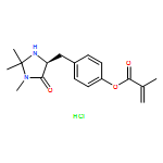 2-Propenoic acid, 2-methyl-, 4-[[(4S)-1,2,2-trimethyl-5-oxo-4-imidazolidinyl]methyl]phenyl ester, hydrochloride (1:1) 