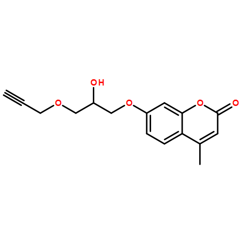 2H-1-Benzopyran-2-one, 7-[2-hydroxy-3-(2-propyn-1-yloxy)propoxy]-4-methyl-