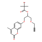 Propanoic acid, 2-bromo-2-methyl-, 1-[[(4-methyl-2-oxo-2H-1-benzopyran-7-yl)oxy]methyl]-2-(2-propyn-1-yloxy)ethyl ester