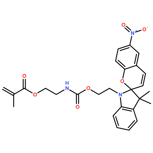 2-Propenoic acid, 2-methyl-, 2-[[[2-(1',3'-dihydro-3',3'-dimethyl-6-nitrospiro[2H-1-benzopyran-2,2'-[2H]indol]-1'-yl)ethoxy]carbonyl]amino]ethyl ester