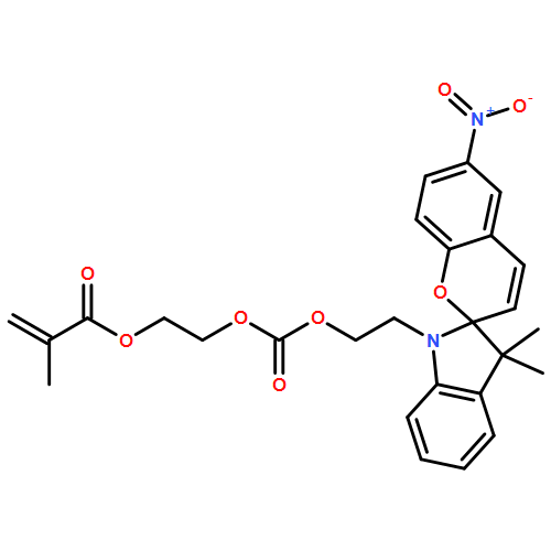 2-Propenoic acid, 2-methyl-, 2-[[[2-(1',3'-dihydro-3',3'-dimethyl-6-nitrospiro[2H-1-benzopyran-2,2'-[2H]indol]-1'-yl)ethoxy]carbonyl]oxy]ethyl ester