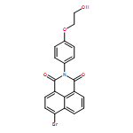 1H-Benz[de]isoquinoline-1,3(2H)-dione, 6-bromo-2-[4-(2-hydroxyethoxy)phenyl]-