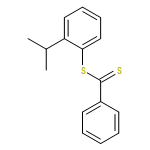 Benzenecarbodithioic acid, 2-(1-methylethyl)phenyl ester