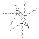 4H-Thieno[2'',3'':1',2']indeno[5',6':5,6]-s-indaceno[1,2-b]thiophene-2,9-dicarboxaldehyde, 7,12-dihydro-4,4,7,7,12,12-hexaoctyl-