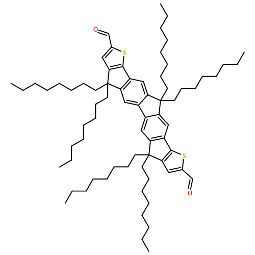 4H-Thieno[2'',3'':1',2']indeno[5',6':5,6]-s-indaceno[1,2-b]thiophene-2,9-dicarboxaldehyde, 7,12-dihydro-4,4,7,7,12,12-hexaoctyl-