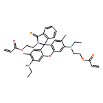 2-Propenoic acid, 2-[3'-(ethylamino)-6'-[ethyl[2-[(1-oxo-2-propen-1-yl)oxy]ethyl]amino]-2,3-dihydro-2',7'-dimethyl-3-oxospiro[1H-isoindole-1,9'-[9H]xanthen]-2-yl]ethyl ester