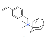 Benzenemethanaminium, 4-ethenyl-N,N-dimethyl-N-tricyclo[3.3.1.13,7]dec-1-yl-, iodide (1:1) 