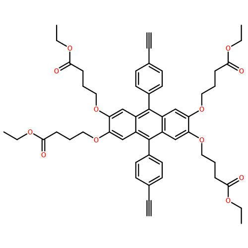 Butanoic acid, 4,4',4'',4'''-[[9,10-bis(4-ethynylphenyl)-2,3,6,7-anthracenetetrayl]tetrakis(oxy)]tetrakis-, 1,1',1'',1'''-tetraethyl ester