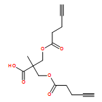 4-Pentynoic acid, 2-carboxy-2-methyl-3-[(1-oxo-4-pentyn-1-yl)oxy]propyl ester