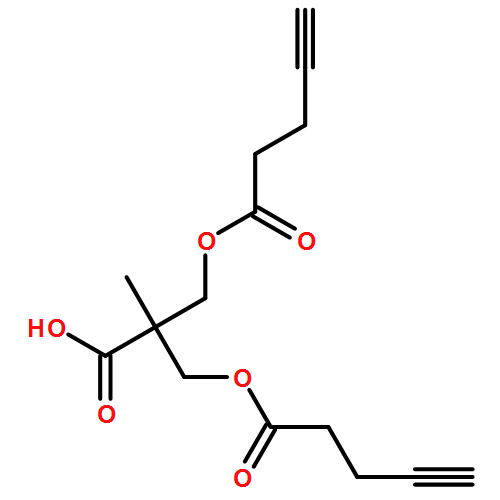 4-Pentynoic acid, 2-carboxy-2-methyl-3-[(1-oxo-4-pentyn-1-yl)oxy]propyl ester