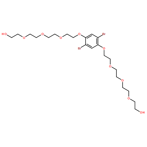 Ethanol, 2,2'-[(2,5-dibromo-1,4-phenylene)bis(oxy-2,1-ethanediyloxy-2,1-ethanediyloxy-2,1-ethanediyloxy)]bis-