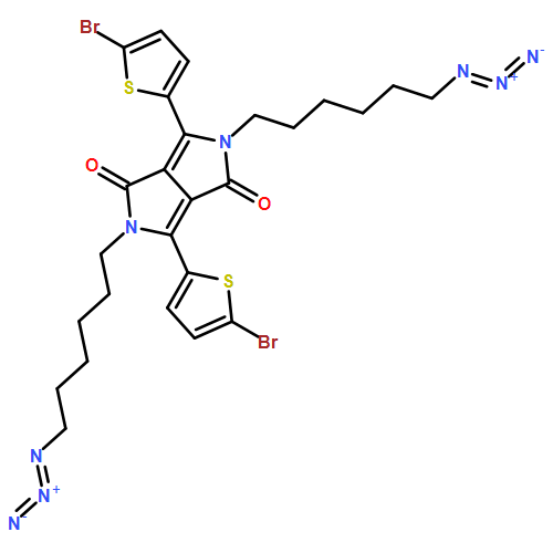 Pyrrolo[3,4-c]pyrrole-1,4-dione, 2,5-bis(6-azidohexyl)-3,6-bis(5-bromo-2-thienyl)-2,5-dihydro-