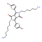 Pyrrolo[3,4-c]pyrrole-1,4-dione, 2,5-bis(6-aminohexyl)-3,6-bis(5-bromo-2-thienyl)-2,5-dihydro-