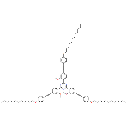 1,3,5-Triazine, 2,4,6-tris[4-[2-[4-(dodecyloxy)phenyl]ethynyl]-2-methoxyphenyl]-