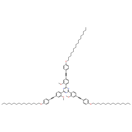 1,3,5-Triazine, 2,4,6-tris[4-[2-[4-(hexadecyloxy)phenyl]ethynyl]-2-methoxyphenyl]-