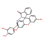 Spiro[1H-isoindole-1,9'-[9H]xanthen]-3(2H)-one, 2-[[(3,4-dihydroxyphenyl)methylene]amino]-3',6'-dihydroxy-