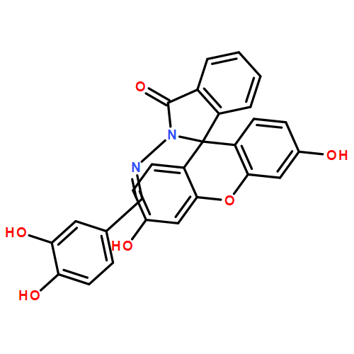 Spiro[1H-isoindole-1,9'-[9H]xanthen]-3(2H)-one, 2-[[(3,4-dihydroxyphenyl)methylene]amino]-3',6'-dihydroxy-