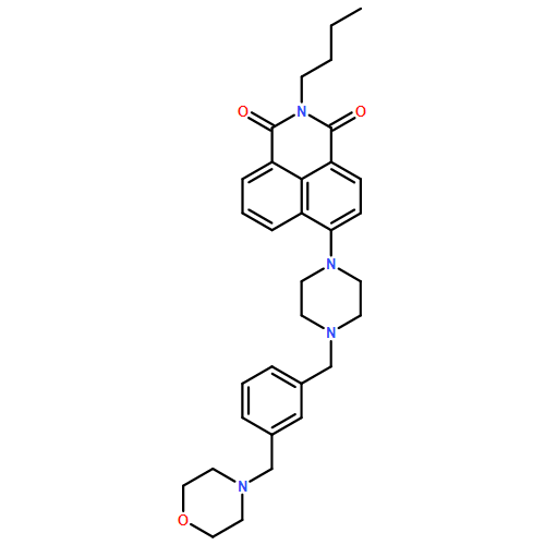 1H-Benz[de]isoquinoline-1,3(2H)-dione, 2-butyl-6-[4-[[3-(4-morpholinylmethyl)phenyl]methyl]-1-piperazinyl]-