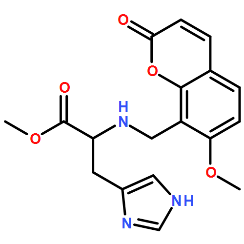 L-Histidine, N-[(7-methoxy-2-oxo-2H-1-benzopyran-8-yl)methyl]-, methyl ester