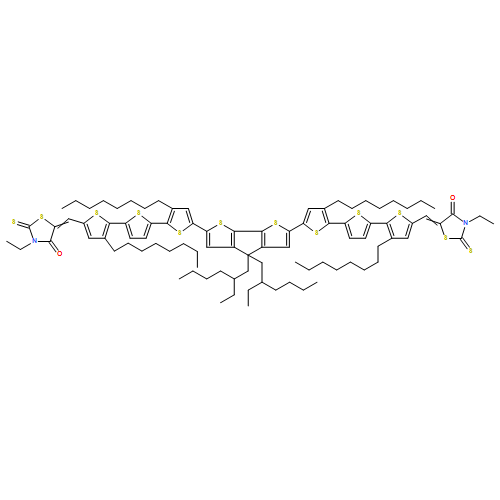 4-Thiazolidinone, 5,5'-[[4,4-bis(2-ethylhexyl)-4H-cyclopenta[2,1-b:3,4-b']dithiophene-2,6-diyl]bis[(3,3''-dioctyl[2,2':5',2''-terthiophene]-5'',5-diyl)methylidyne]]bis[3-ethyl-2-thioxo- 