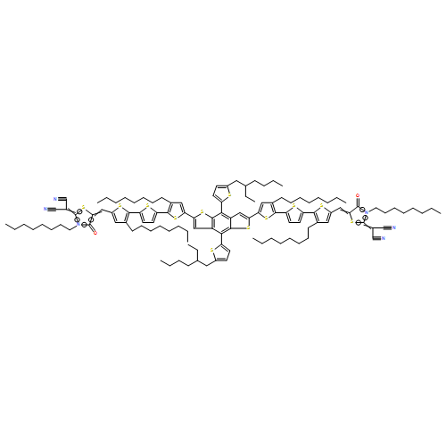 Propanedinitrile, 2,2'-[[4,8-bis[5-(2-ethylhexyl)-2-thienyl]benzo[1,2-b:4,5-b']dithiophene-2,6-diyl]bis[(3,3''-dioctyl[2,2':5',2''-terthiophene]-5'',5-diyl)methylidyne(3-octyl-4-oxo-5,2-thiazolidinediylidene)]]bis- 