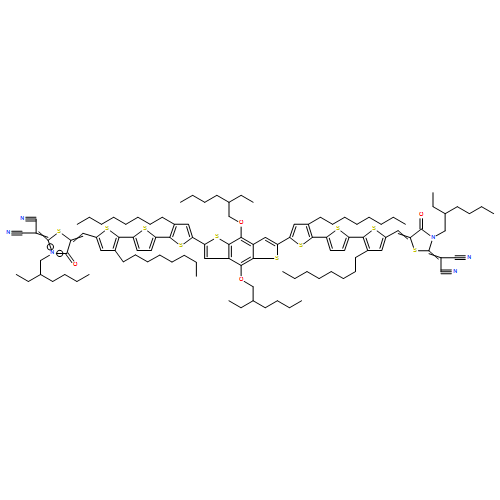 Propanedinitrile, 2,2'-[[4,8-bis[(2-ethylhexyl)oxy]benzo[1,2-b:4,5-b']dithiophene-2,6-diyl]bis[(3,3''-dioctyl[2,2':5',2''-terthiophene]-5'',5-diyl)methylidyne[3-(2-ethylhexyl)-4-oxo-5,2-thiazolidinediylidene]]]bis- 